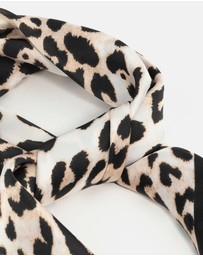 Lovisa - Leopard Fabric Satin Scarf