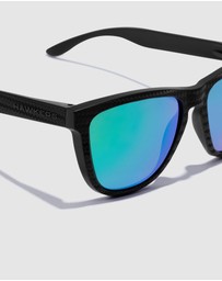 Hawkers Co - HAWKERS Polarized Black Green One Raw Sunglasses for Men and Women UV400