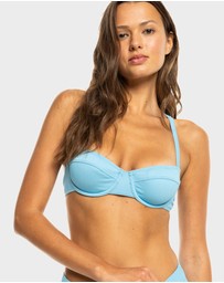 Roxy - Womens Rib Roxy Love The New Muse Full Coverage Bikini Top