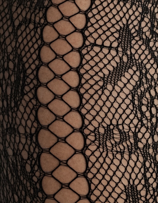 High Heel Jungle - Noir Stem Venom Lace Tights
