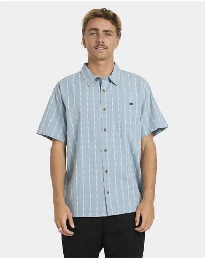 Billabong - Mens Sundays Jacquard Short Sleeve Shirt