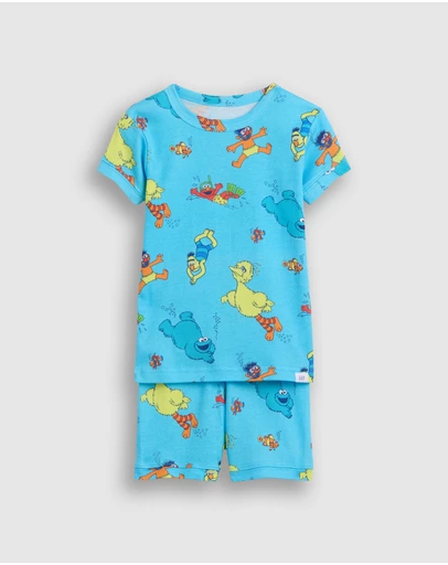 GAP - Group Swim Shorts and Tee Sleep Set - Babies-Kids