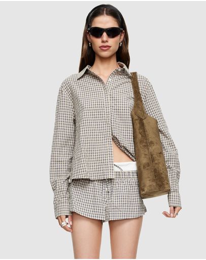 Vintage Beige Plaid