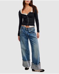 Free People - End Game Pointell LS Top