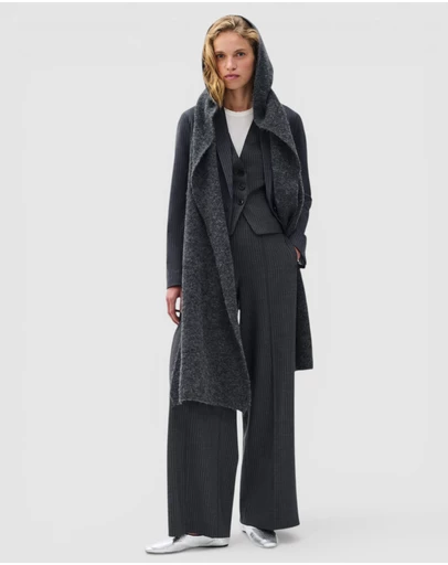 rag & bone - Irina Stripe High-Rise Tailored Pant