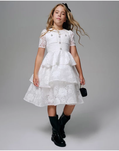Bardot Junior - Ruby Lace Dress - Kids-Teens