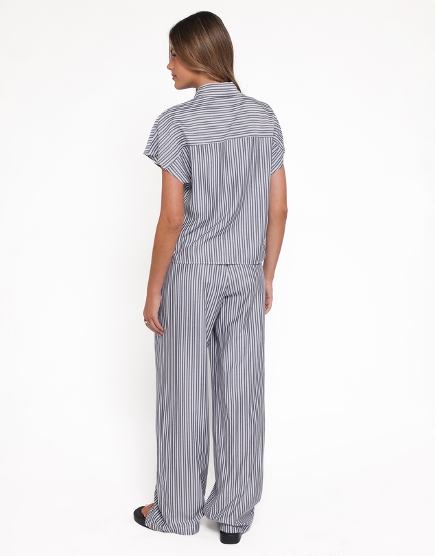 Petal & Pup - Melanie Pant Set - Charcoal Stripe