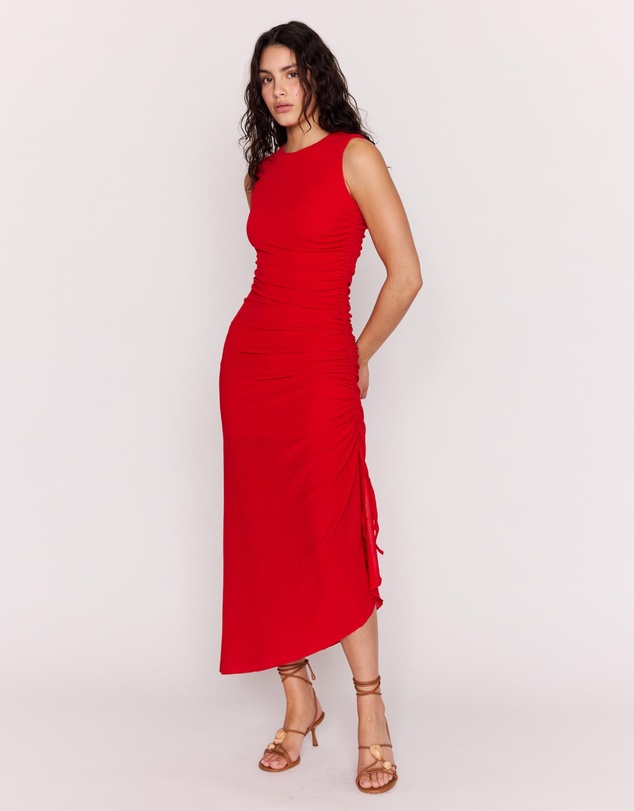 MINKPINK - Rosa Drawstring Midi Dress
