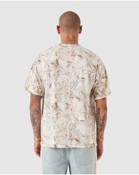 Zanerobe - Naturalist Box Tee Washed Real Camo