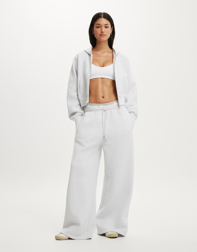 Cotton On Body Active - Plush Relaxed Zip Through Hoodie