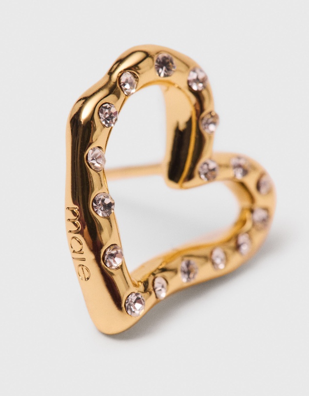 Maje - Heart Mini Bostrass Earrings