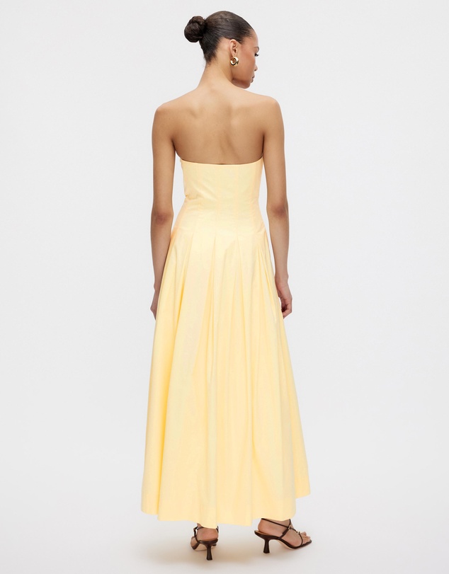 Minima Esenciales - Sableen Pleated Maxi Dress