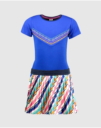 B.Nosy - Pleated Combi Dress - Kids-Teens