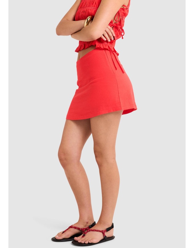 Subtitled - Ella Contrast Mini Skirt