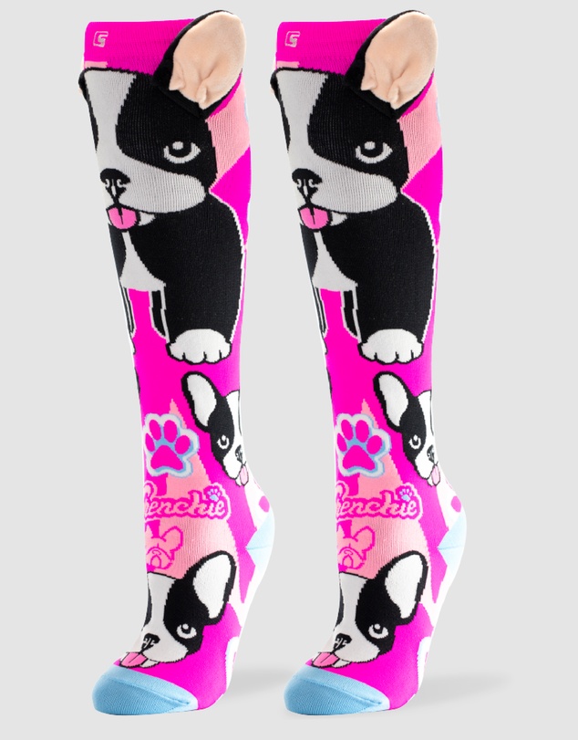 Crazy Skates - Crazy Socks Frenchie Knee-High Socks