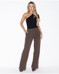 Dazie - Friday Night Fold Up Hem Tailored Pants