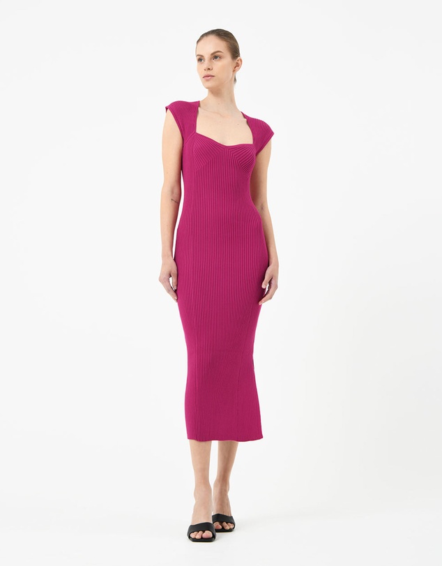 Forcast - Mara Heart Neck Knit Dress