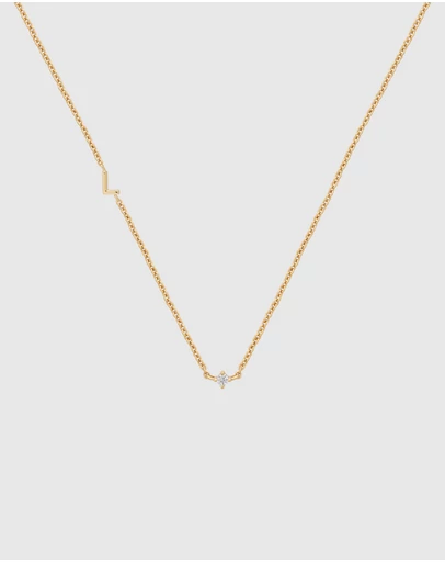YCL  - Petite Initial Necklace L
