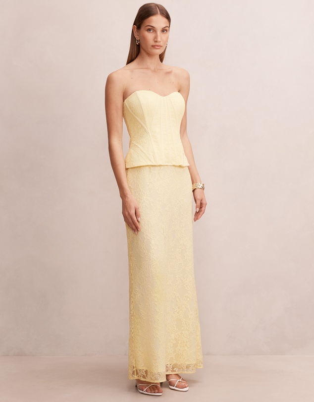 Forever New - Myla Lace Corset Maxi Dress