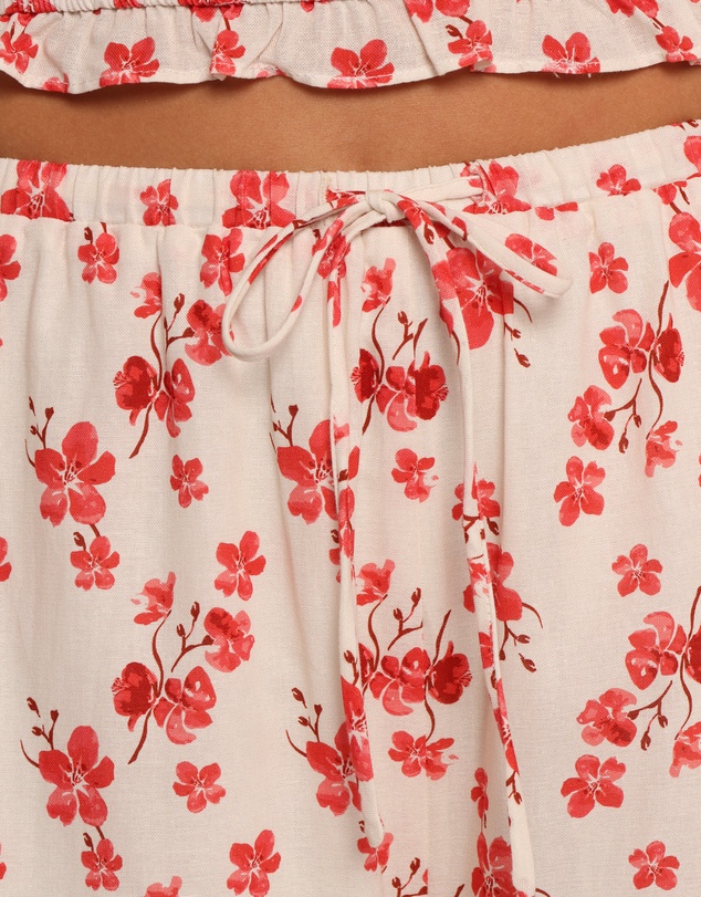 Petal & Pup - Lux Pants - Red Blossom