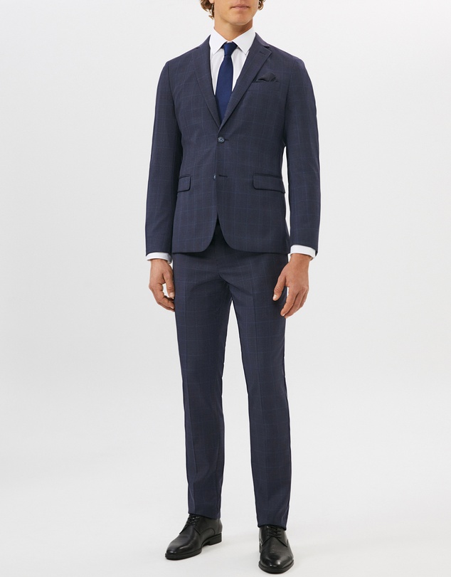Van Heusen - Wool Blend Check Suit Jacket