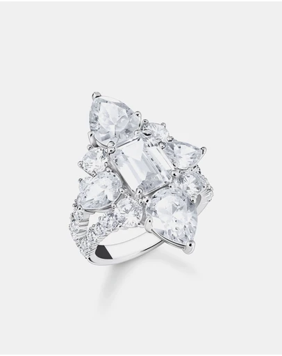 THOMAS SABO - Heritage Glam Cocktail Ring with White Zirconia Stones