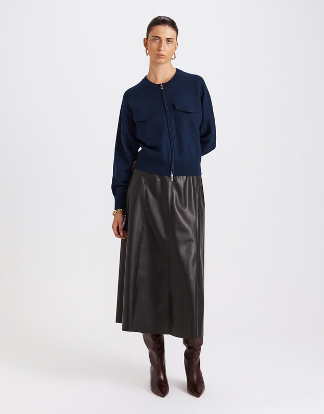 SABA - Amaya Boiled Wool Bomber