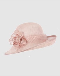 Max Alexander - Sinamay Dusty Pink Fashion Hat