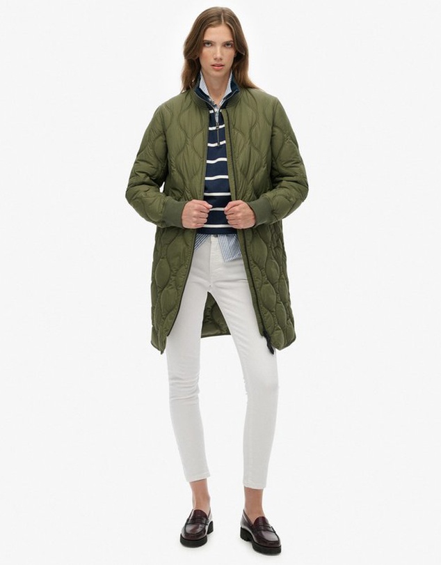 Superdry - Long Quilted Liner Jacket