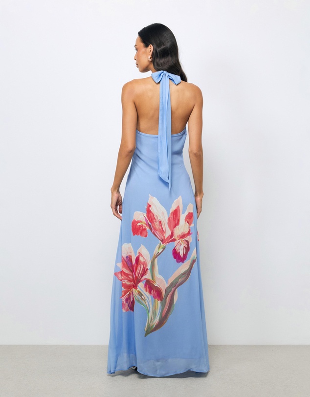 AERE - Rosalee Halter Maxi Dress
