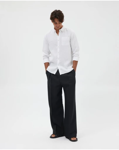 AERE - Linen Oxford Shirt