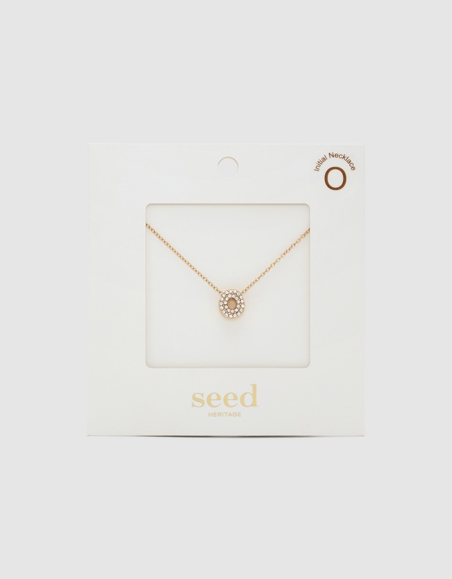 Seed Heritage - Initial Jewel Bubble Necklace