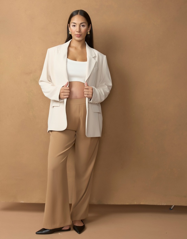 Soon Maternity - Wide Leg Pleated Pants