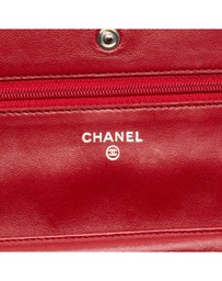 Pre-Loved by Azura Reborn - Pre-Loved CC Quilted Lambskin Wallet on Chain