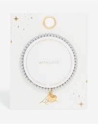 Lovisa - Waterproof Stainless Steel Heart Pendant Stretch Bracelet