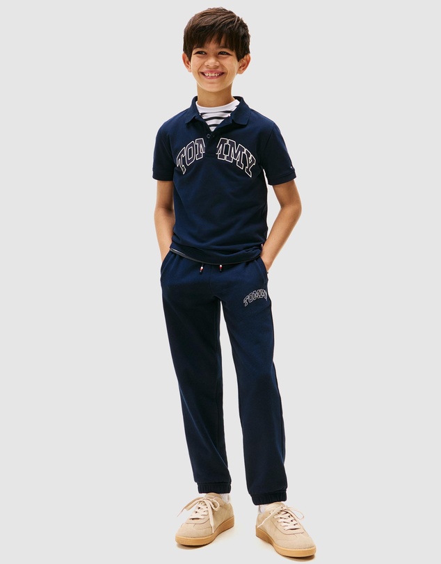 Tommy Hilfiger - Varsity Logo Print Fleece Joggers - Teens