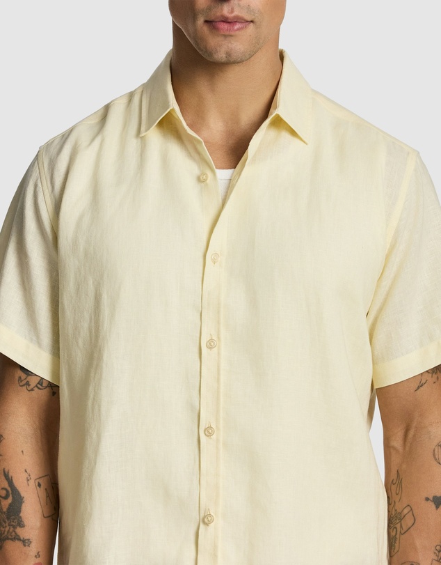 yd. - Lewis Pure Linen Shirt