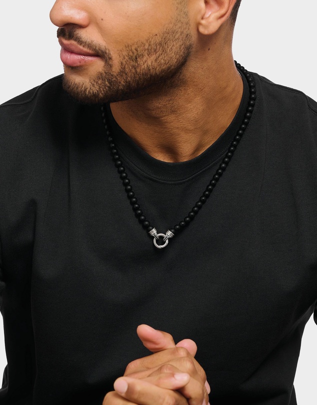 THOMAS SABO - THOMAS SABO Bead Necklace Black Obsidian