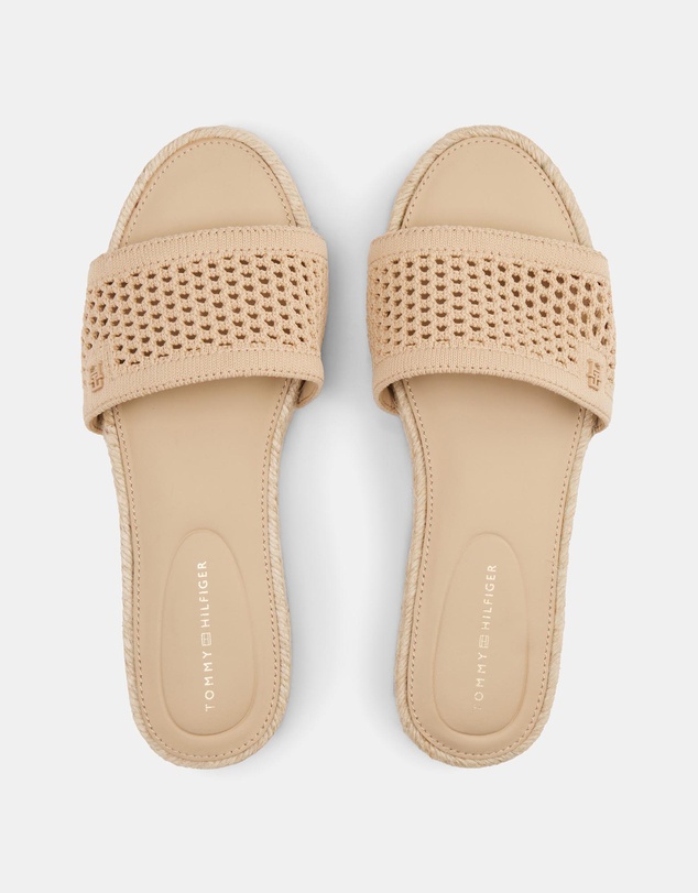 Tommy Hilfiger - Knit Mesh Espadrille Mules - Women's