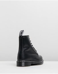 Dr Martens - Unisex 1460 White Stitch 8-Eye Boots