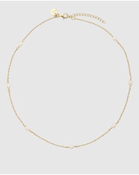 Najo - Tidal Whisper Yellow Gold Pearl Necklace