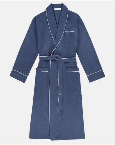 Henry Bucks - Henry Lounge Flannel Cotton Robe