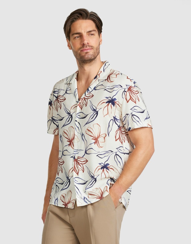 Tarocash - Saros Viscose Floral Shirt