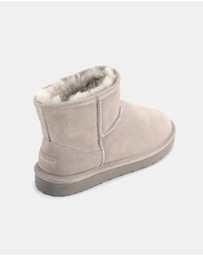 AusWooli Ugg Boots - Bondi Sheepskin Signature Short Ankle Boots