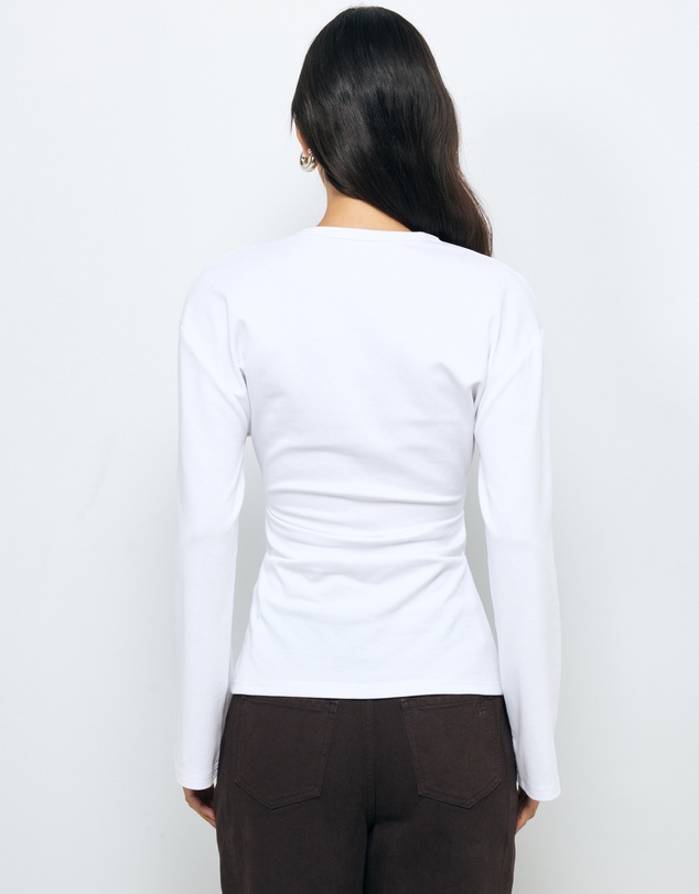 AERE - Marnie Gathered Waist Top