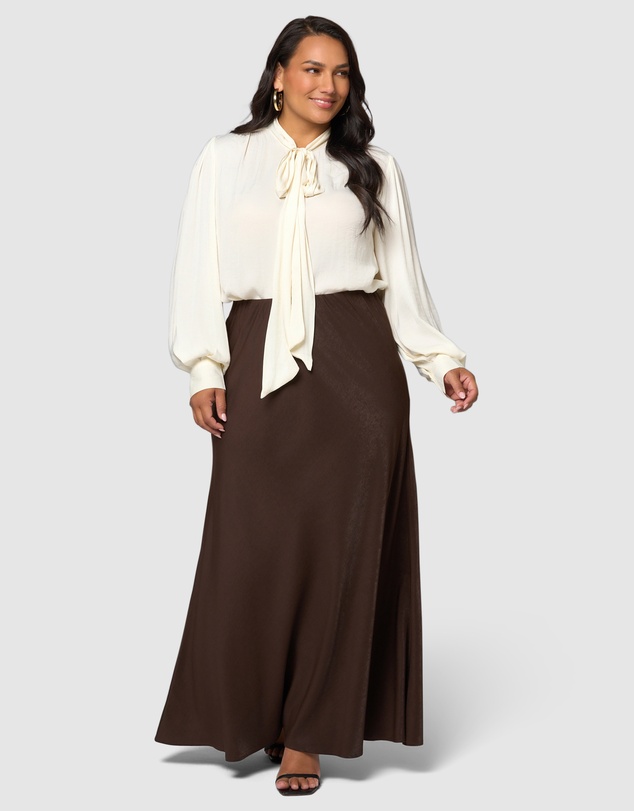Something 4 Olivia - Luxe Satin Maxi Skirt