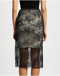 Lindsay Nicholas New York - Sheer Lace Skirt with Underskirt
