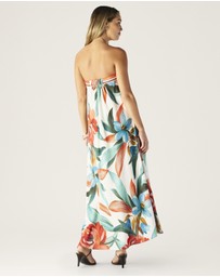 MOS The Label - Fiorina Print Strapless Dress