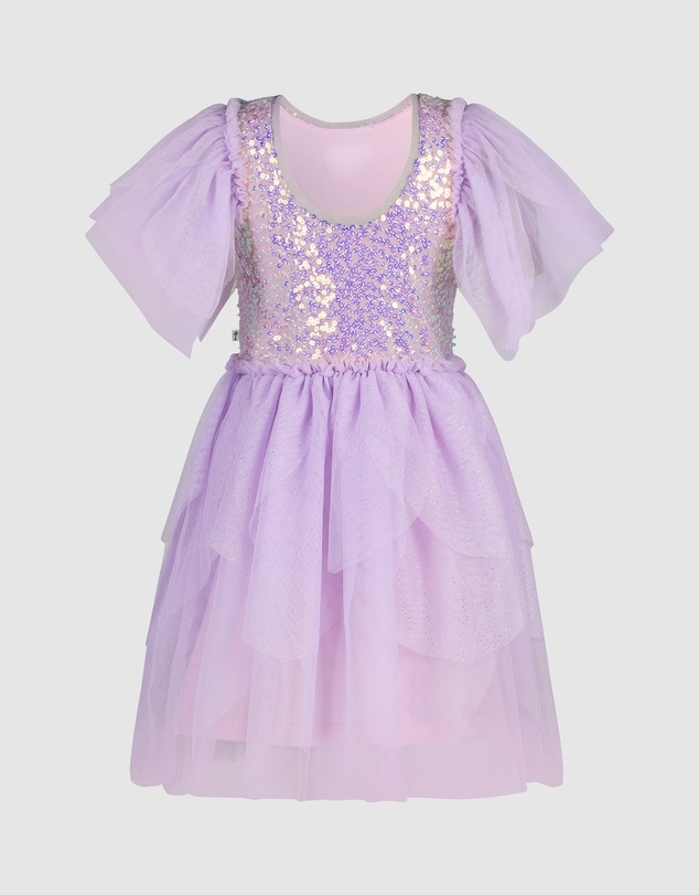 Fleur Harris - 'The Magic Faraway Tree' Sequin Fairy Dress in Lilac