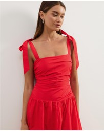 Atmos&Here - Posey Cotton Poplin Midi Dress